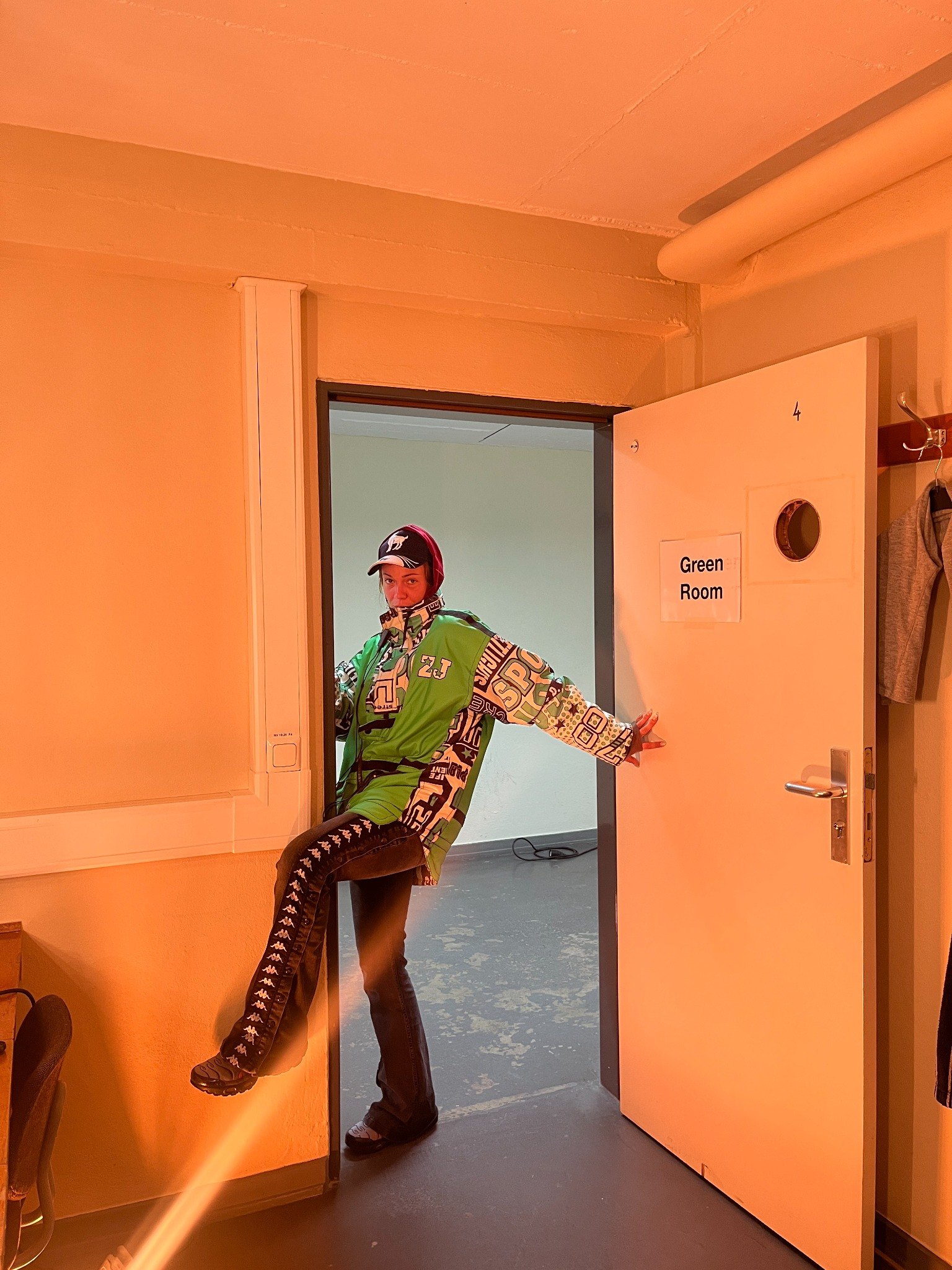 Green room backstage photo